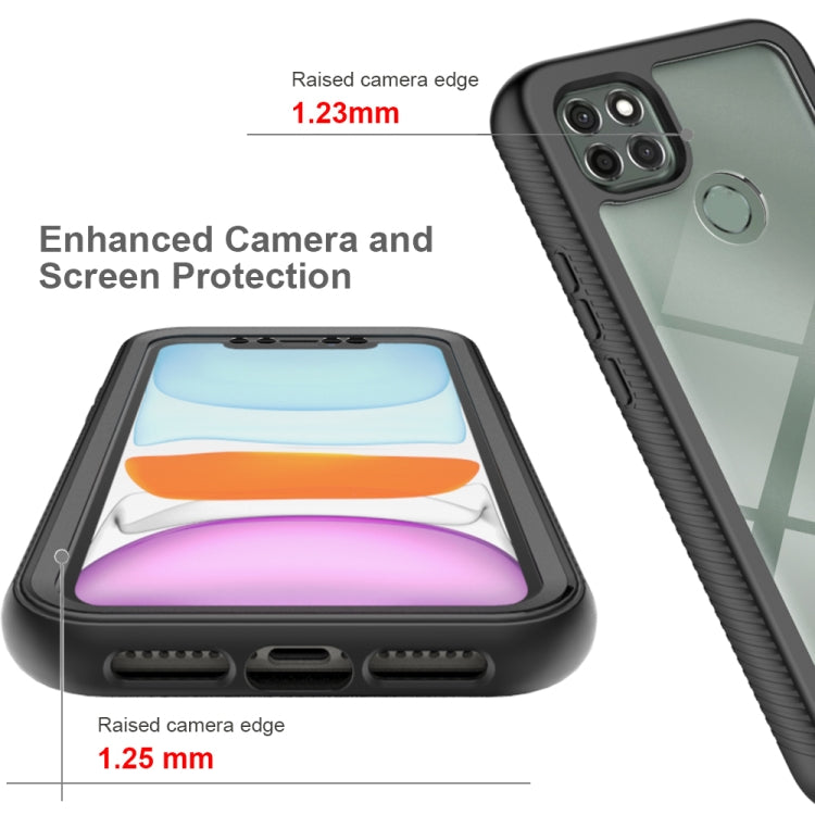 For Motorola Moto G9 Power(2021) Starry Sky Solid Color Series Shockproof PC + TPU Case with PET Film