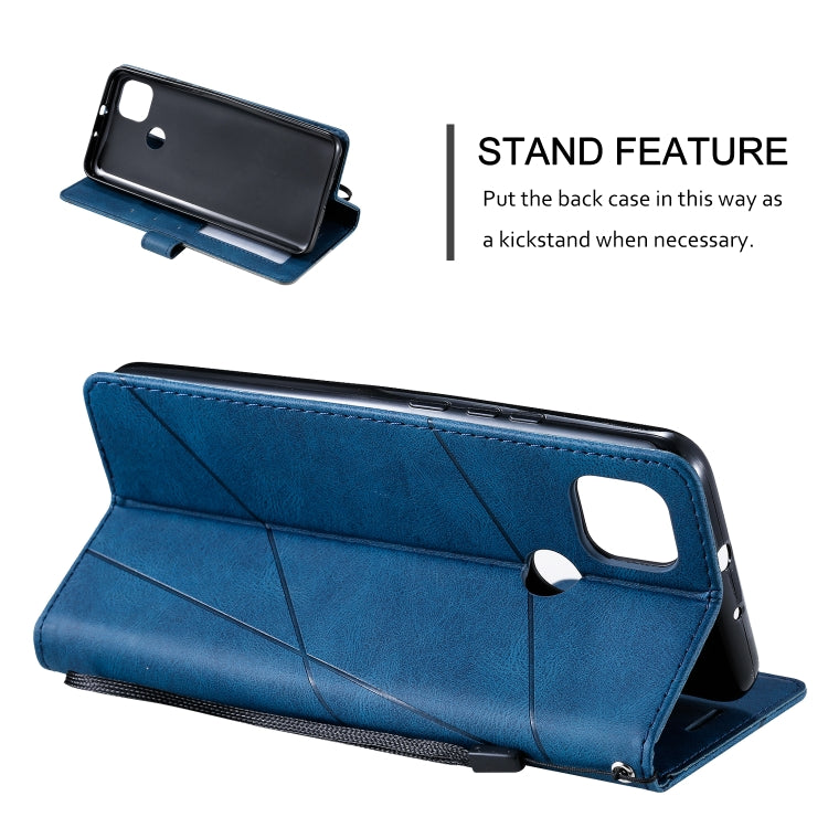 For Motorola Moto G9 Power Skin Feel Splicing Horizontal Flip Leather Case with Holder & Card Slots & Wallet & Photo Frame