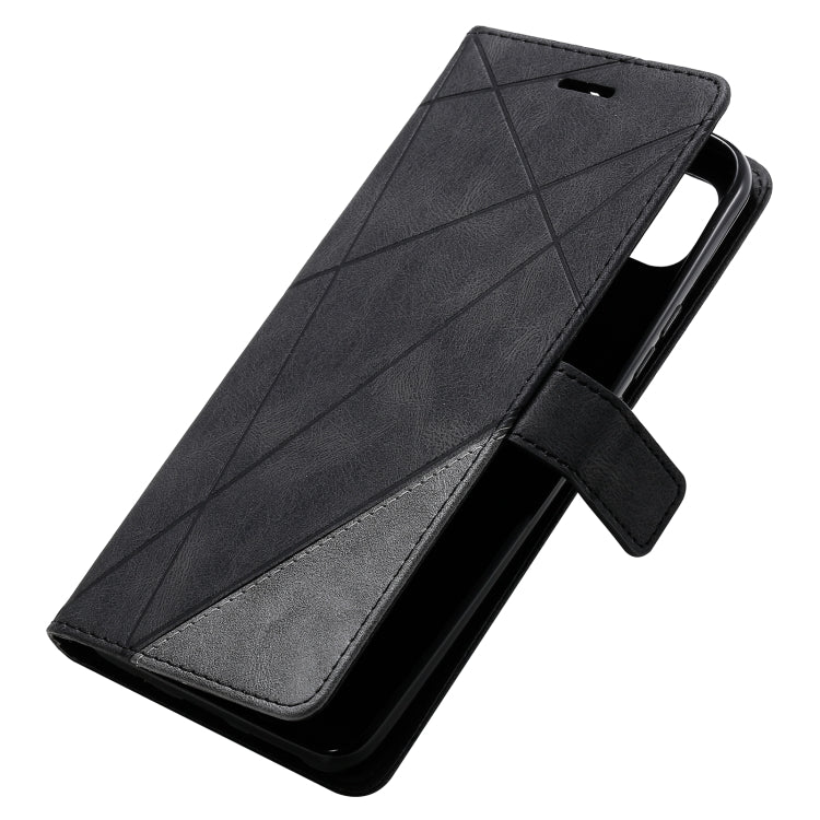 For Motorola Moto G9 Power Skin Feel Splicing Horizontal Flip Leather Case with Holder & Card Slots & Wallet & Photo Frame