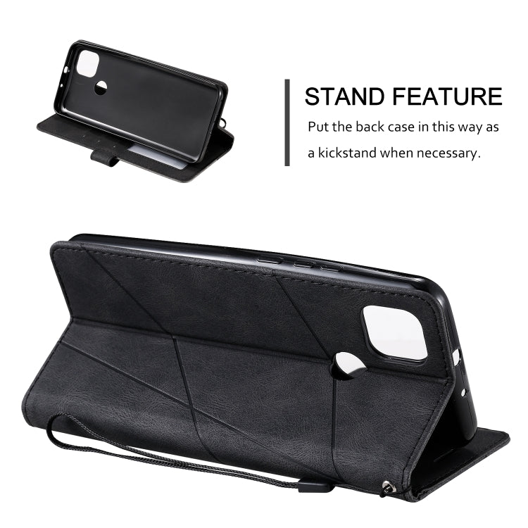For Motorola Moto G9 Power Skin Feel Splicing Horizontal Flip Leather Case with Holder & Card Slots & Wallet & Photo Frame