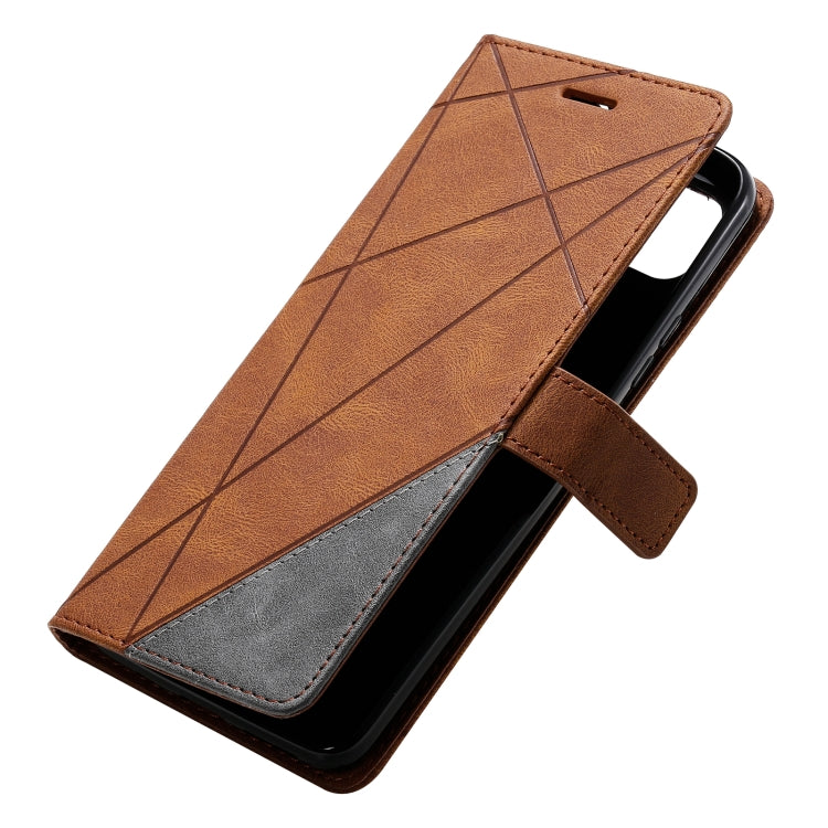 For Motorola Moto G9 Power Skin Feel Splicing Horizontal Flip Leather Case with Holder & Card Slots & Wallet & Photo Frame