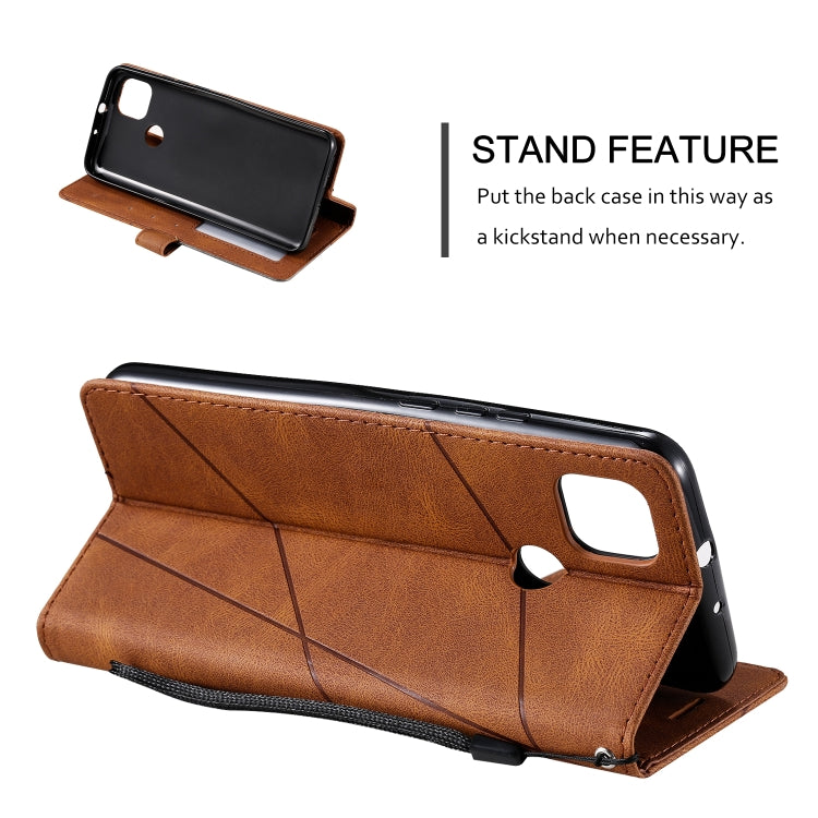 For Motorola Moto G9 Power Skin Feel Splicing Horizontal Flip Leather Case with Holder & Card Slots & Wallet & Photo Frame
