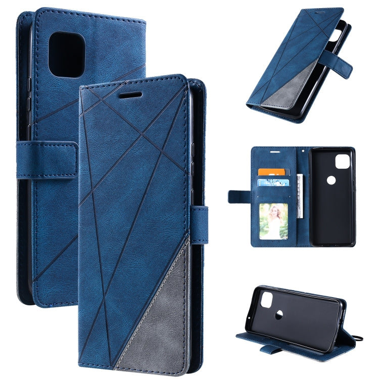 For Motorola Moto G 5G Skin Feel Splicing Horizontal Flip Leather Case with Holder & Card Slots & Wallet & Photo Frame