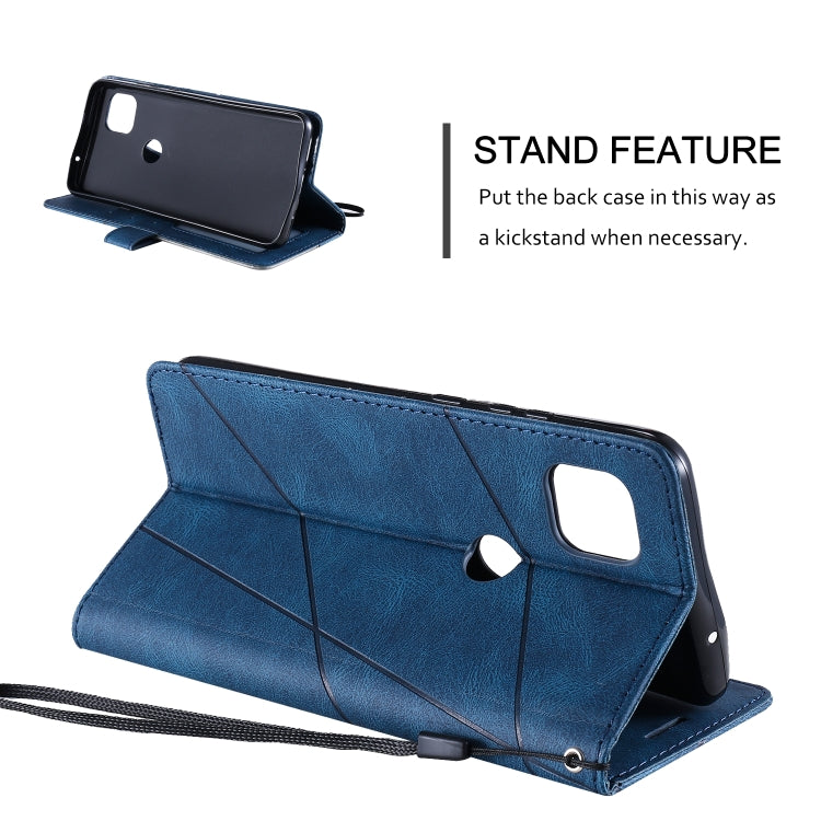 For Motorola Moto G 5G Skin Feel Splicing Horizontal Flip Leather Case with Holder & Card Slots & Wallet & Photo Frame