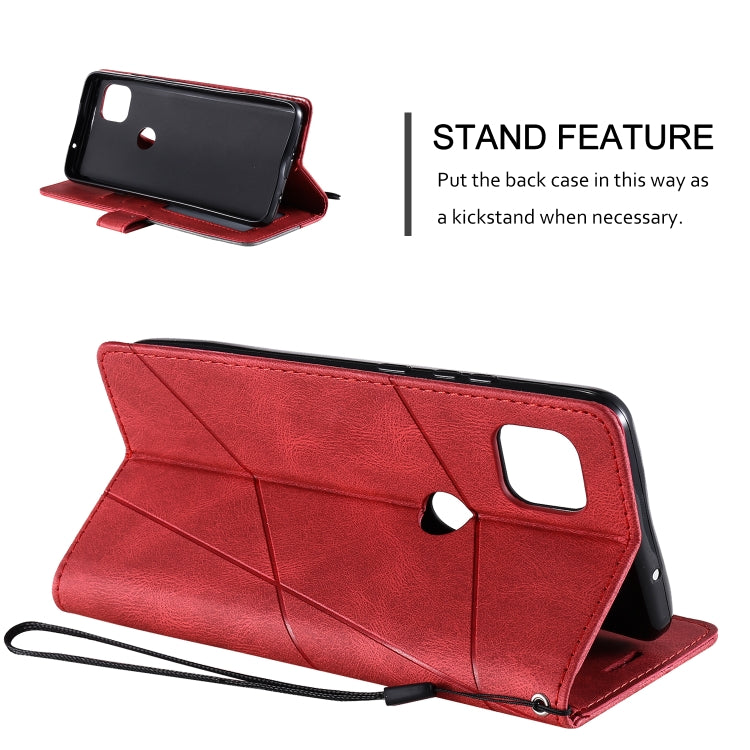 For Motorola Moto G 5G Skin Feel Splicing Horizontal Flip Leather Case with Holder & Card Slots & Wallet & Photo Frame