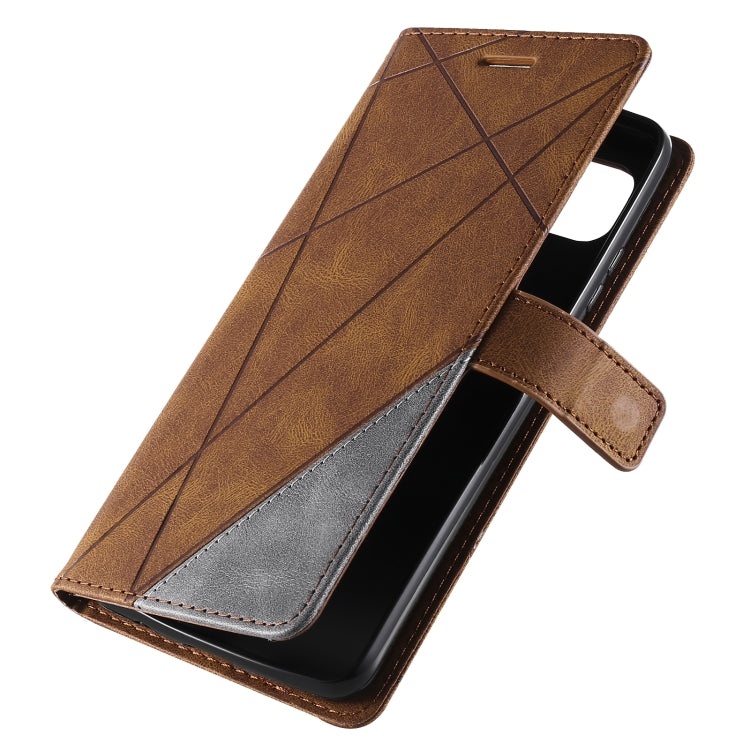 For Motorola Moto G 5G Skin Feel Splicing Horizontal Flip Leather Case with Holder & Card Slots & Wallet & Photo Frame