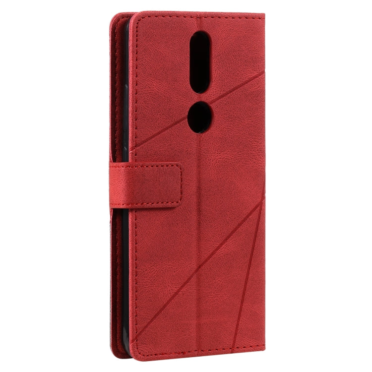 For Nokia 2.4 Skin Feel Splicing Horizontal Flip Leather Case with Holder & Card Slots & Wallet & Photo Frame
