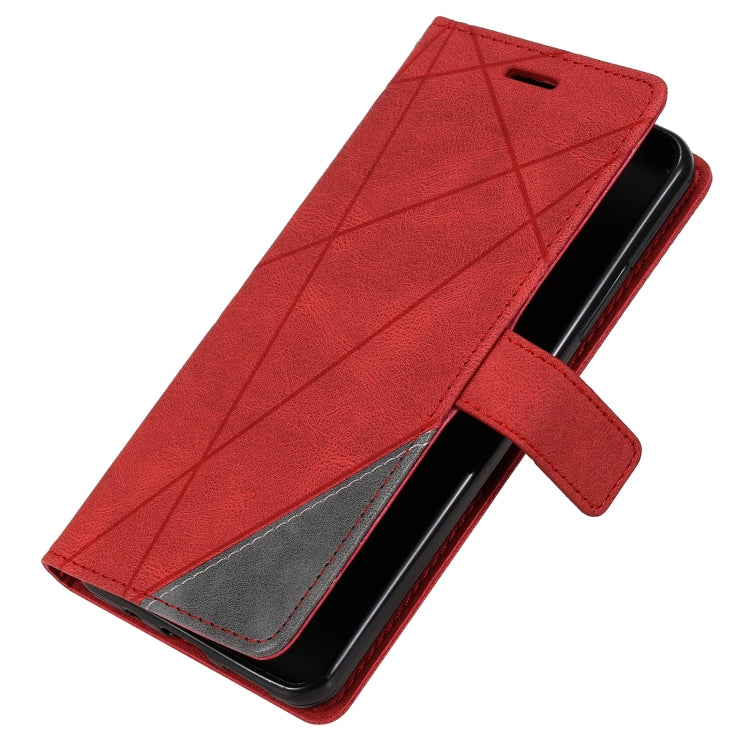 For Nokia 2.4 Skin Feel Splicing Horizontal Flip Leather Case with Holder & Card Slots & Wallet & Photo Frame