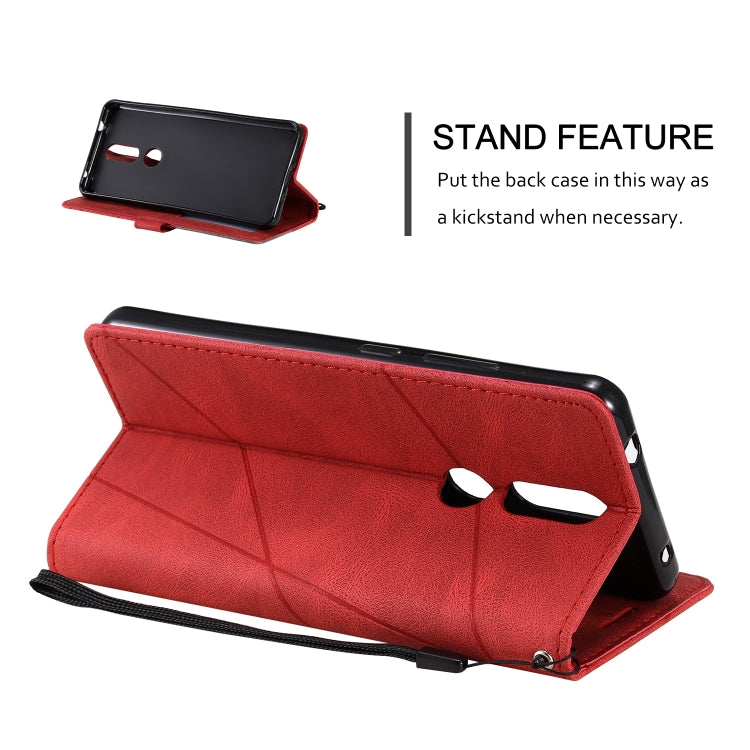 For Nokia 2.4 Skin Feel Splicing Horizontal Flip Leather Case with Holder & Card Slots & Wallet & Photo Frame