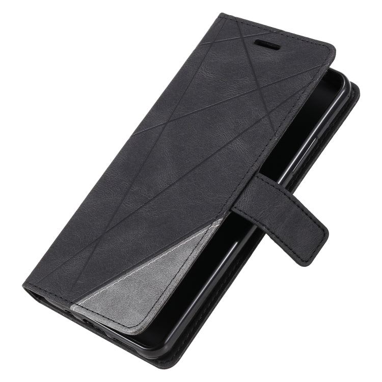 For Nokia 2.4 Skin Feel Splicing Horizontal Flip Leather Case with Holder & Card Slots & Wallet & Photo Frame