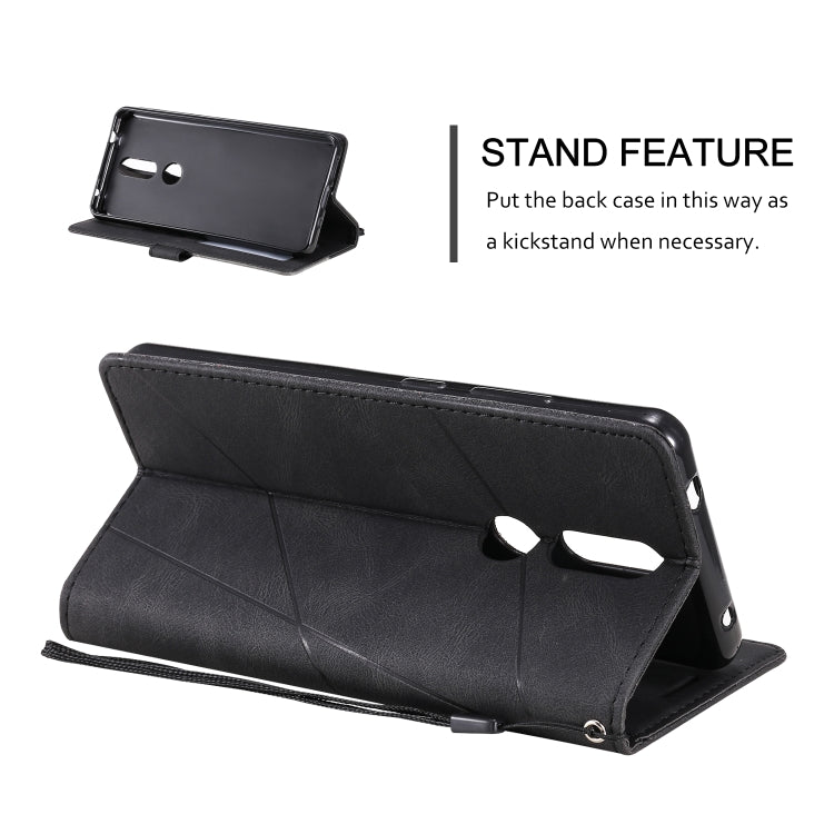 For Nokia 2.4 Skin Feel Splicing Horizontal Flip Leather Case with Holder & Card Slots & Wallet & Photo Frame
