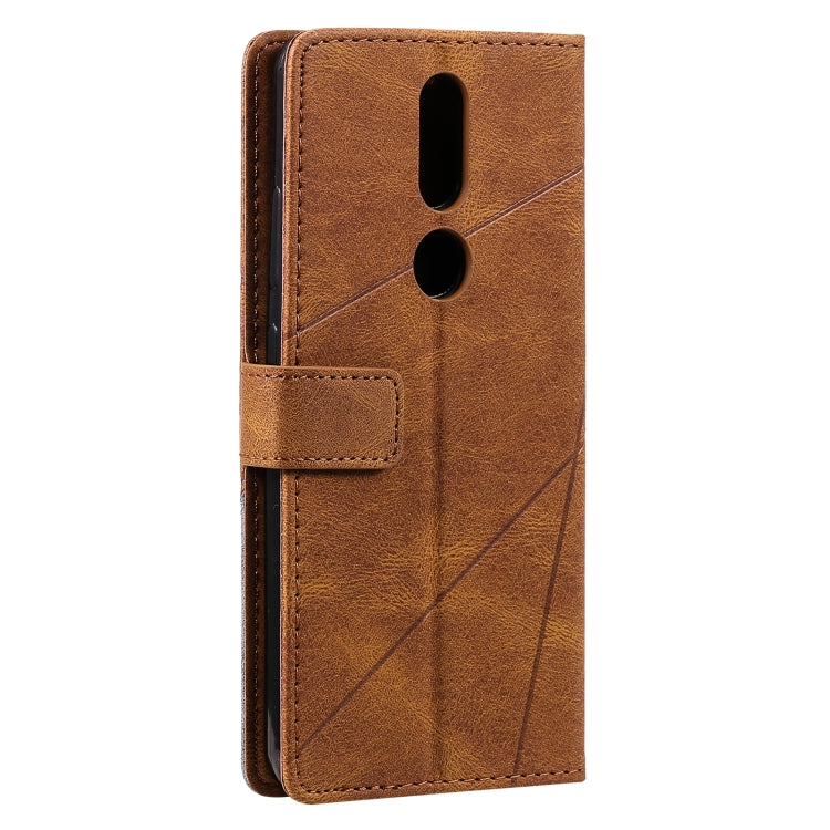 For Nokia 2.4 Skin Feel Splicing Horizontal Flip Leather Case with Holder & Card Slots & Wallet & Photo Frame