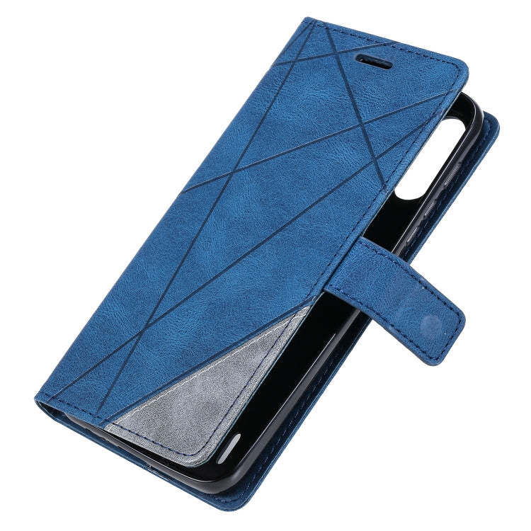 For Motorola Moto E7 Power Skin Feel Splicing Horizontal Flip Leather Case with Holder & Card Slots & Wallet & Photo Frame