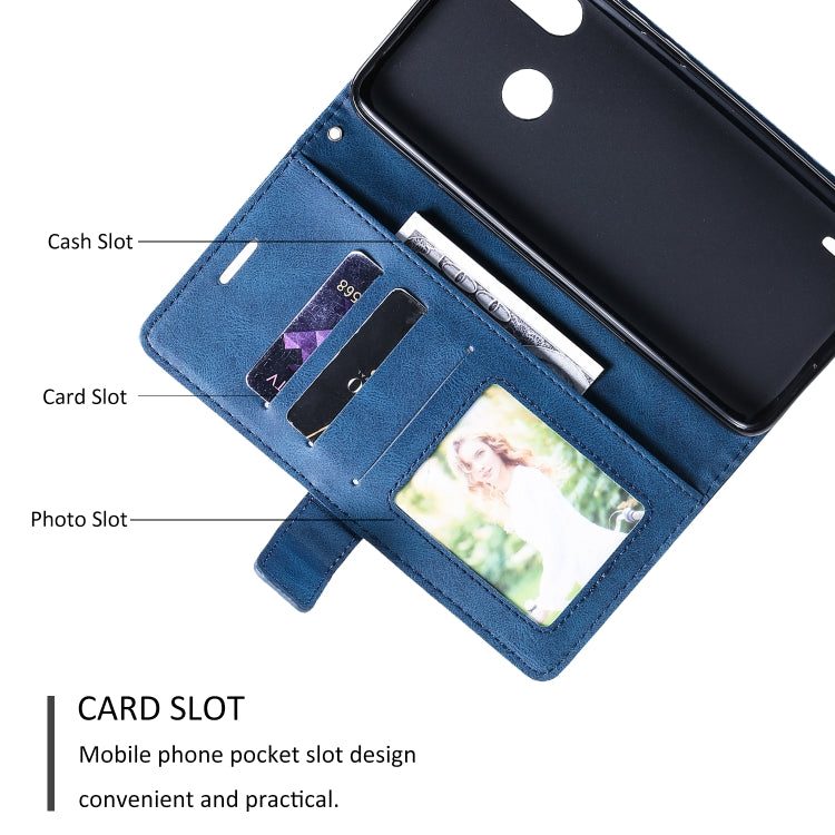 For Motorola Moto E7 Power Skin Feel Splicing Horizontal Flip Leather Case with Holder & Card Slots & Wallet & Photo Frame