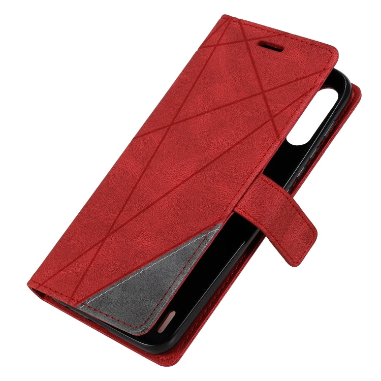 For Motorola Moto E7 Power Skin Feel Splicing Horizontal Flip Leather Case with Holder & Card Slots & Wallet & Photo Frame