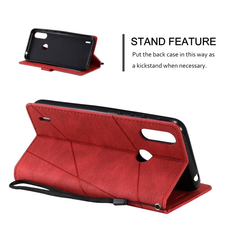 For Motorola Moto E7 Power Skin Feel Splicing Horizontal Flip Leather Case with Holder & Card Slots & Wallet & Photo Frame