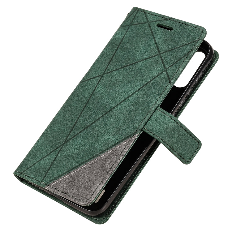 For Motorola Moto E7 Power Skin Feel Splicing Horizontal Flip Leather Case with Holder & Card Slots & Wallet & Photo Frame