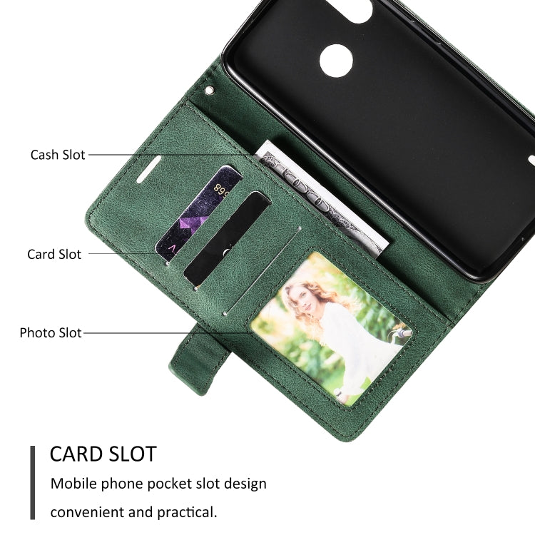 For Motorola Moto E7 Power Skin Feel Splicing Horizontal Flip Leather Case with Holder & Card Slots & Wallet & Photo Frame