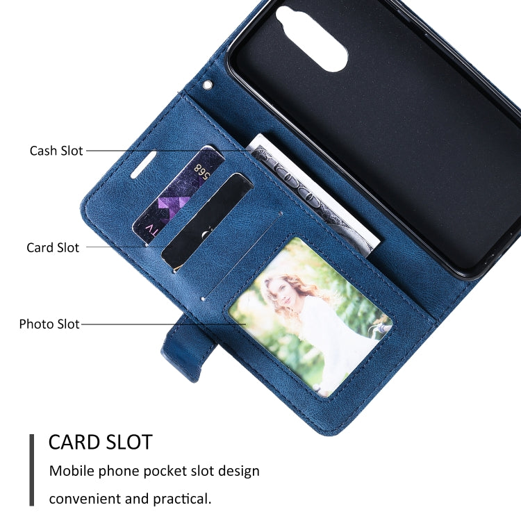 For Huawei Mate 10 Lite Skin Feel Splicing Horizontal Flip Leather Case with Holder & Card Slots & Wallet & Photo Frame