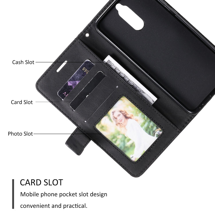For Huawei Mate 10 Lite Skin Feel Splicing Horizontal Flip Leather Case with Holder & Card Slots & Wallet & Photo Frame