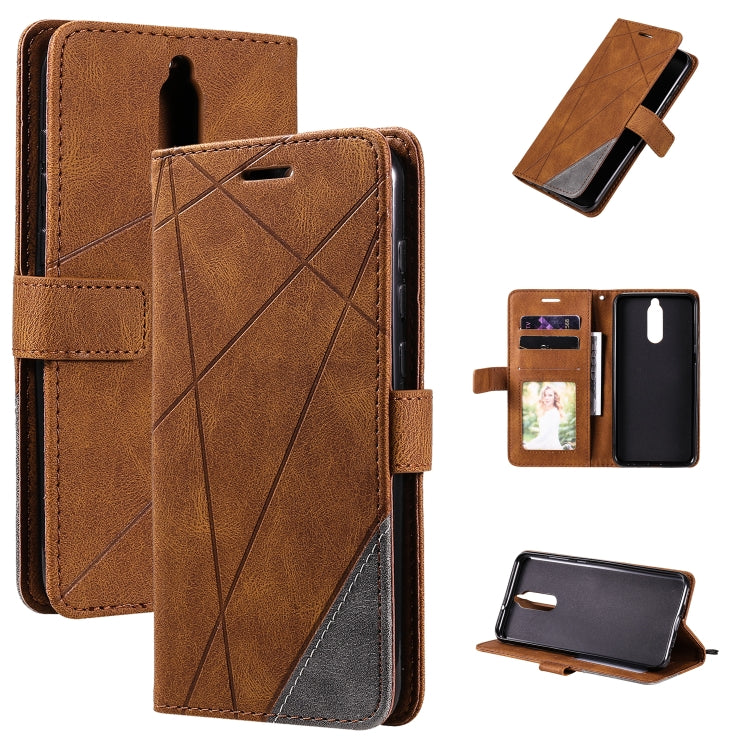 For Huawei Mate 10 Lite Skin Feel Splicing Horizontal Flip Leather Case with Holder & Card Slots & Wallet & Photo Frame