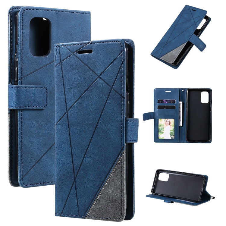 For OnePlus 8T Skin Feel Splicing Horizontal Flip Leather Case with Holder & Card Slots & Wallet & Photo Frame