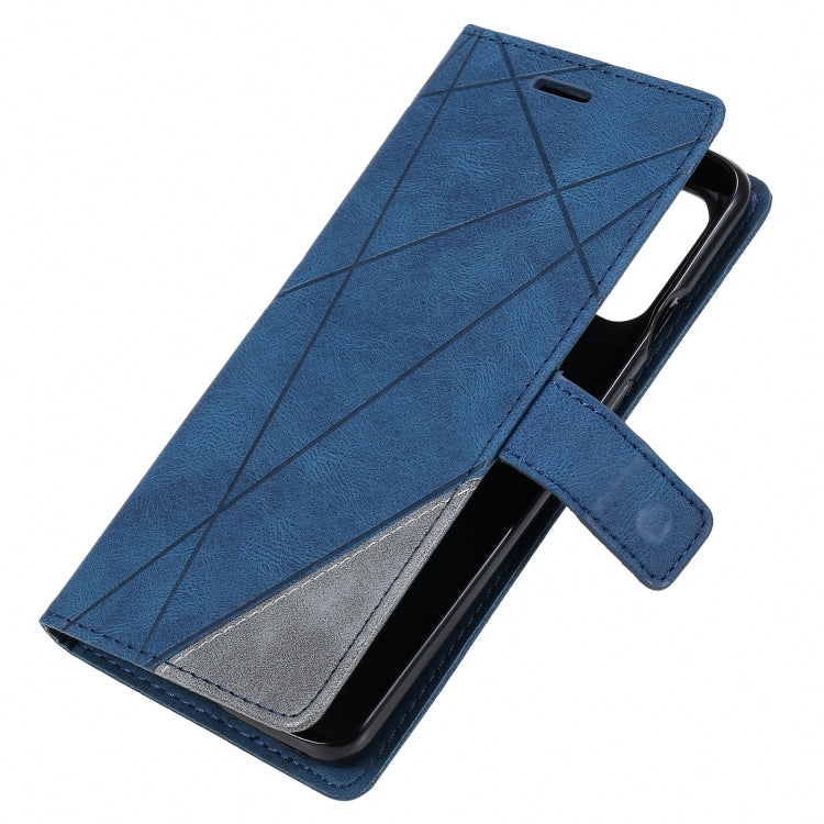 For OnePlus 8T Skin Feel Splicing Horizontal Flip Leather Case with Holder & Card Slots & Wallet & Photo Frame