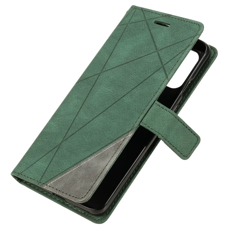 For OnePlus 8T Skin Feel Splicing Horizontal Flip Leather Case with Holder & Card Slots & Wallet & Photo Frame
