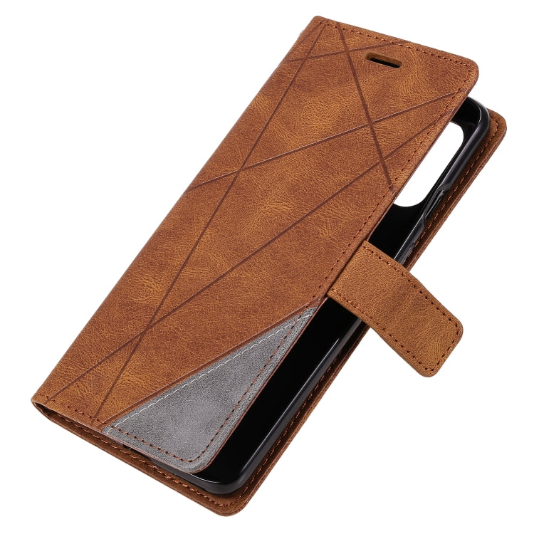 For OnePlus 8T Skin Feel Splicing Horizontal Flip Leather Case with Holder & Card Slots & Wallet & Photo Frame