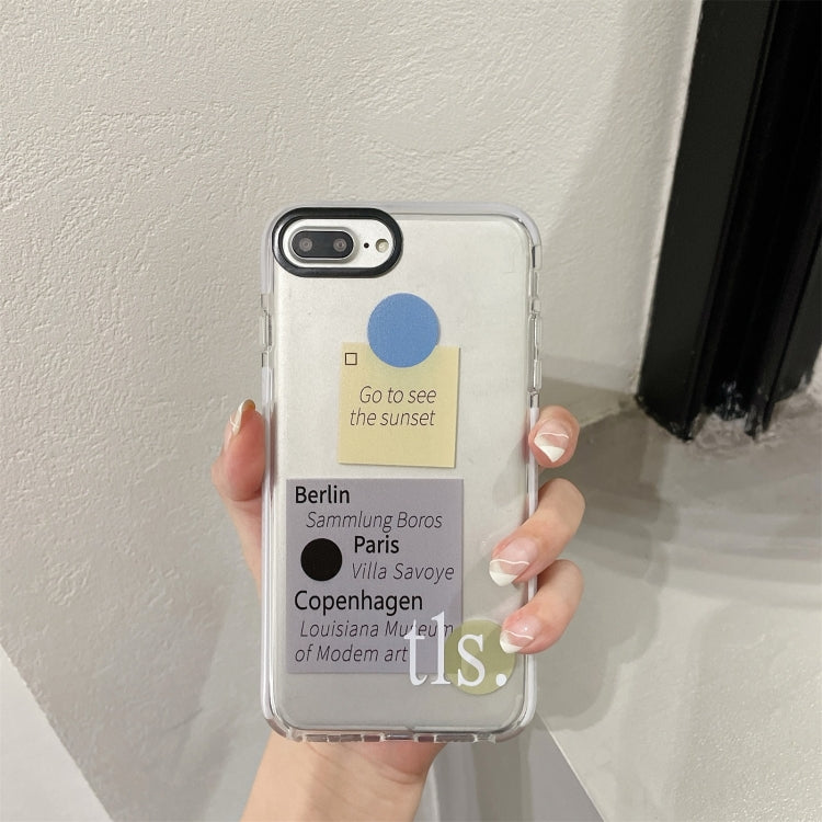 For iPhone SE 2022 / SE 2020 / 8 / 7 Integrated Design Pattern Protective Case