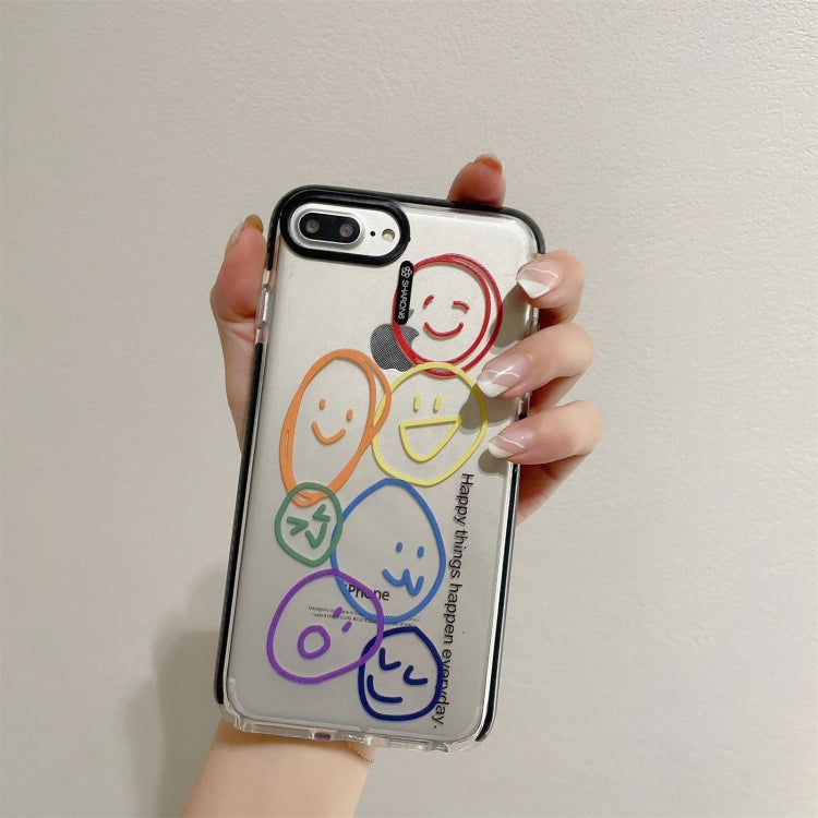For iPhone SE 2022 / SE 2020 / 8 / 7 Integrated Design Pattern Protective Case