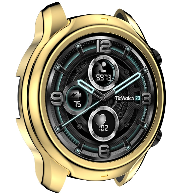 For TicWatch Pro 3 TPU Electroplating Frame Protective Case