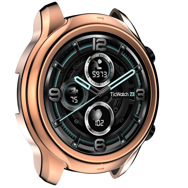 For TicWatch Pro 3 TPU Electroplating Frame Protective Case