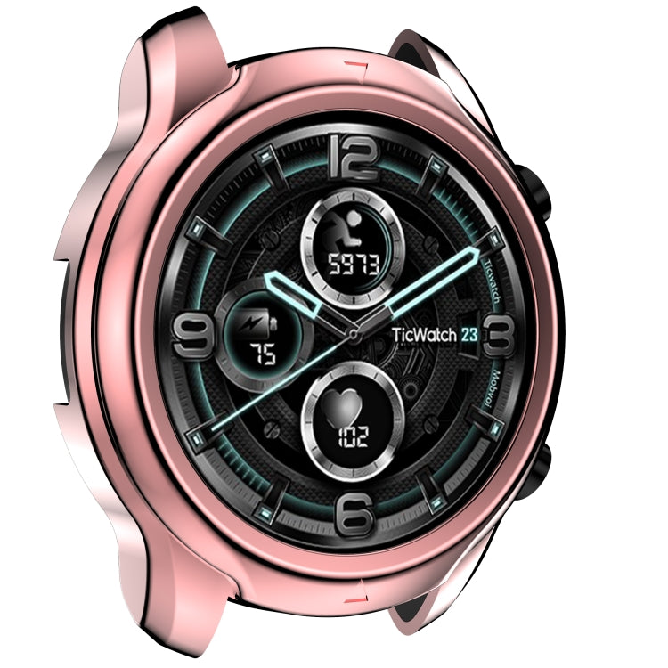 For TicWatch Pro 3 TPU Electroplating Frame Protective Case
