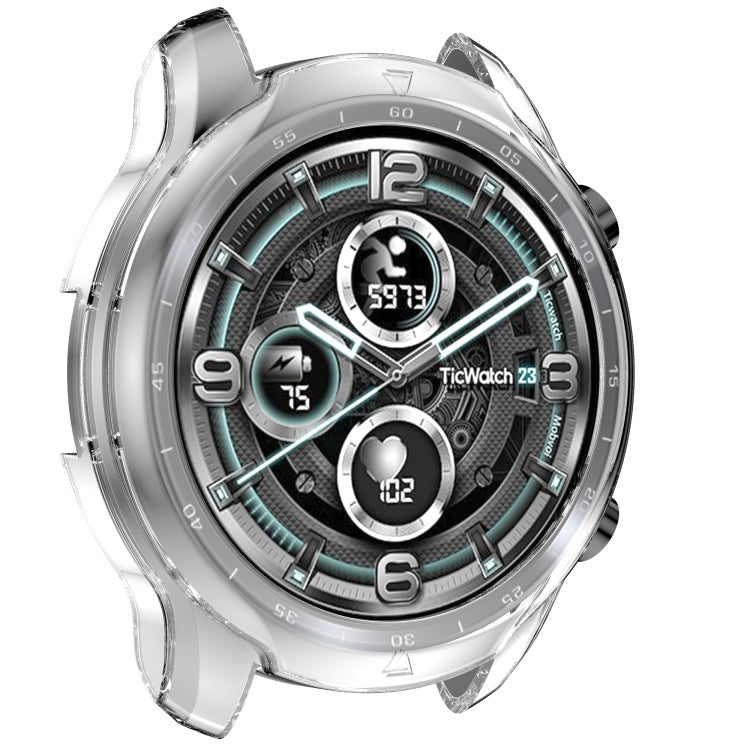 For TicWatch Pro 3 TPU Electroplating Frame Protective Case