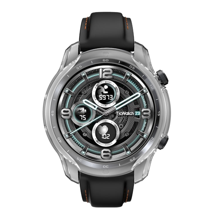 For TicWatch Pro 3 TPU Electroplating Frame Protective Case
