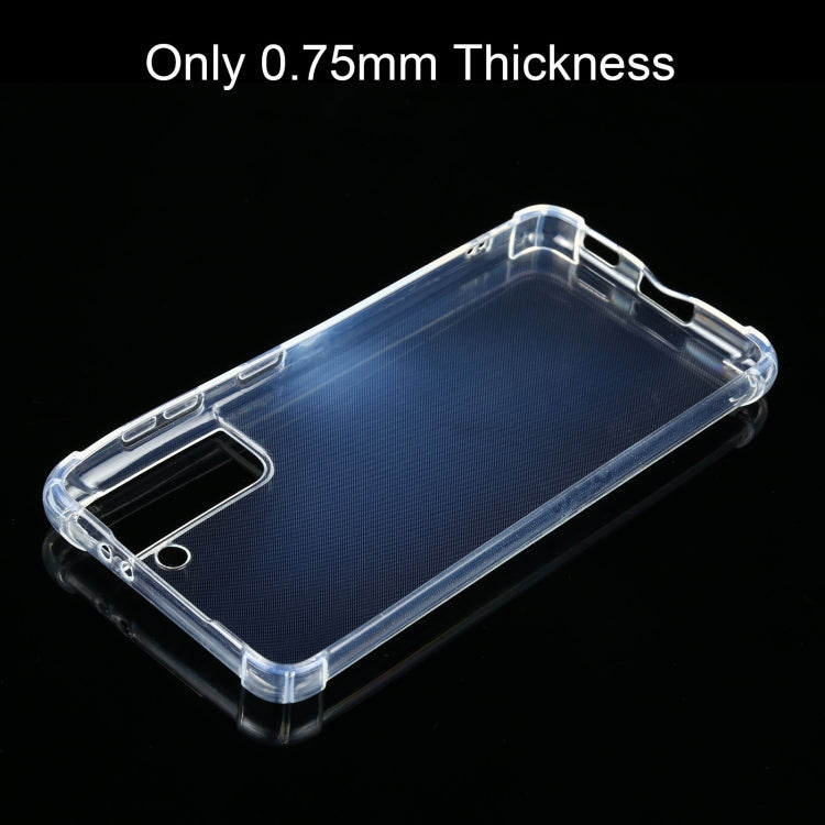 For Samsung Galaxy S21 5G Four-Corner Shockproof Ultra-thin TPU Case(Transparent)