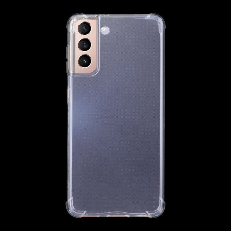 For Samsung Galaxy S21+ 5G Four-Corner Shockproof Ultra-thin TPU Case(Transparent)