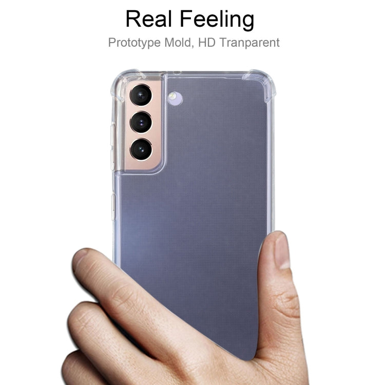 For Samsung Galaxy S21+ 5G Four-Corner Shockproof Ultra-thin TPU Case(Transparent)