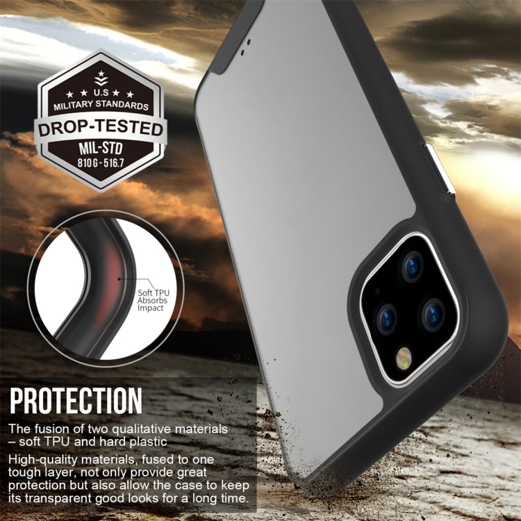 For iPhone 11 Pro Max Shockproof TPU + Plastic Frosted Protective Case