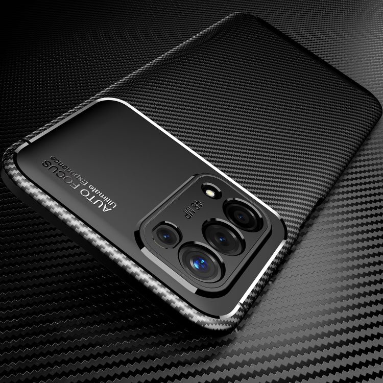 For OPPO A74 5G Carbon Fiber Texture Shockproof TPU Case