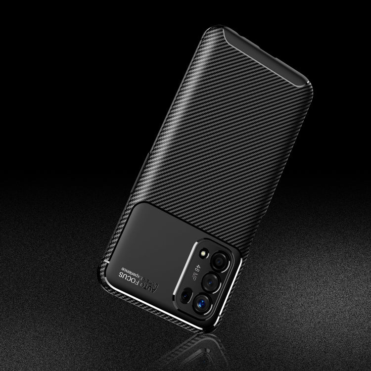 For OPPO A74 5G Carbon Fiber Texture Shockproof TPU Case