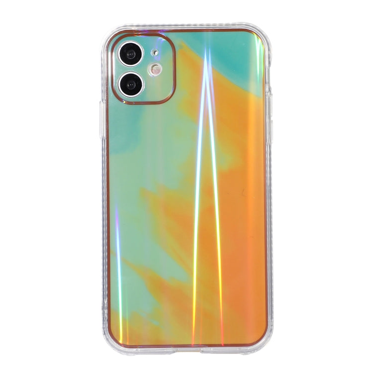 For iPhone 11 IMD Rendering Watercolor Aurora Pattern Shockproof TPU + PC Protective Case