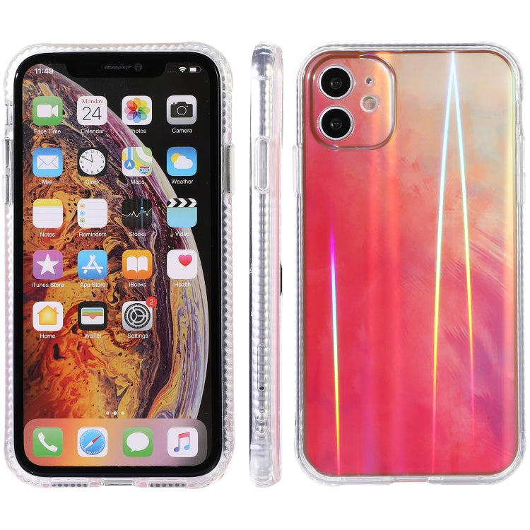 For iPhone 11 IMD Rendering Watercolor Aurora Pattern Shockproof TPU + PC Protective Case