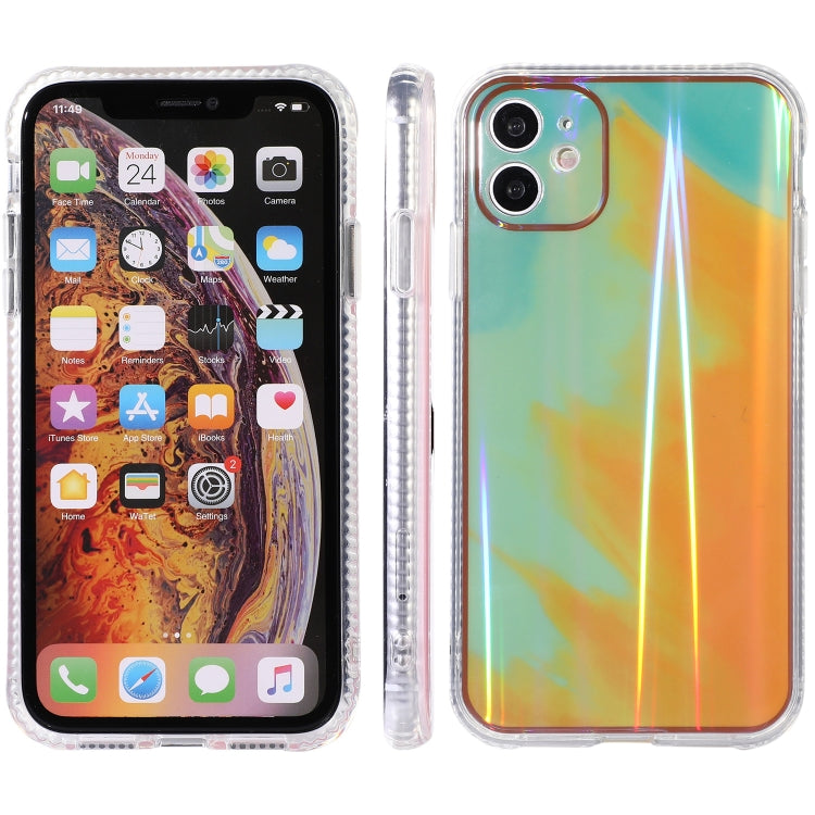 For iPhone 11 Pro IMD Rendering Watercolor Aurora Pattern Shockproof TPU + PC Protective Case