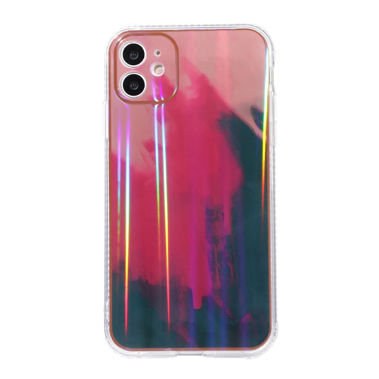 For iPhone 11 Pro Max IMD Rendering Watercolor Aurora Pattern Shockproof TPU + PC Protective Case