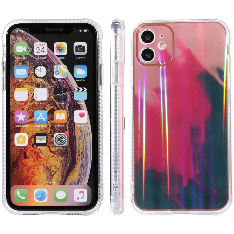 For iPhone 11 Pro Max IMD Rendering Watercolor Aurora Pattern Shockproof TPU + PC Protective Case
