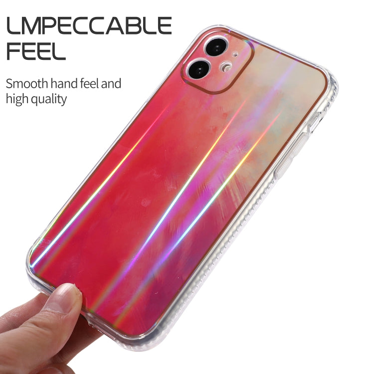 For iPhone 11 Pro Max IMD Rendering Watercolor Aurora Pattern Shockproof TPU + PC Protective Case