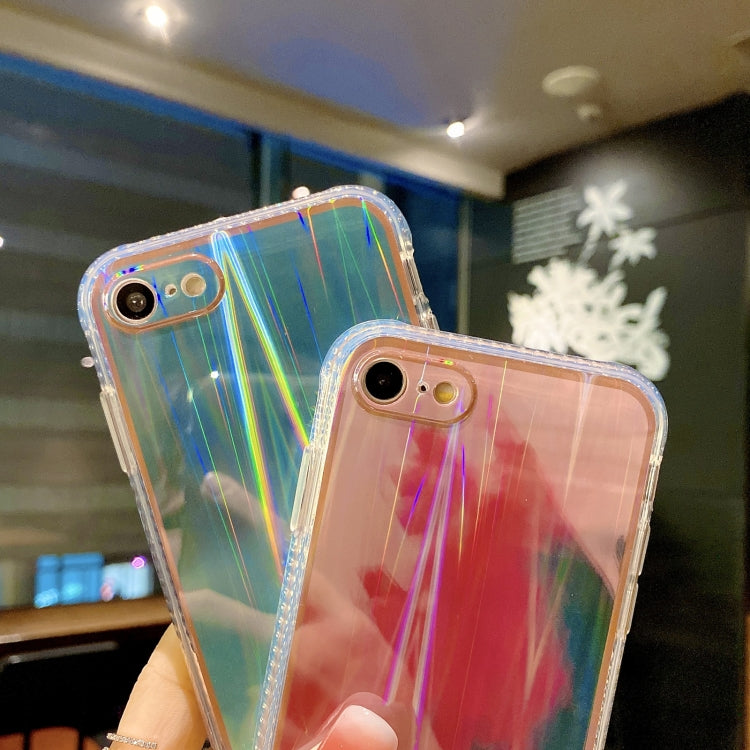 For iPhone SE 2022 / SE 2020 / 8 / 7 IMD Rendering Watercolor Aurora Pattern Shockproof TPU + PC Protective Case