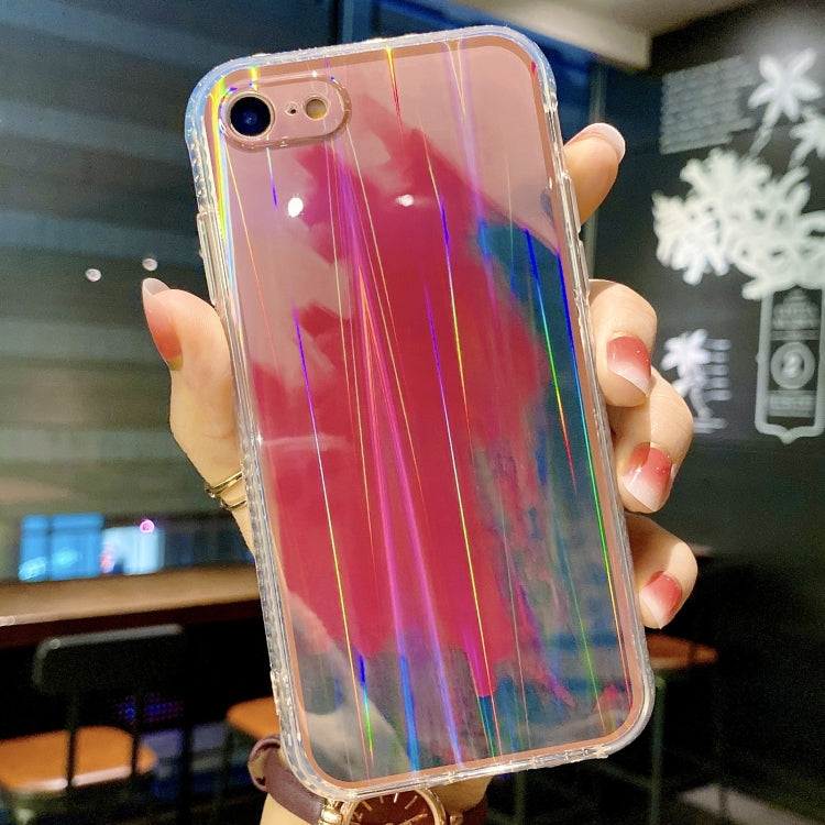 For iPhone SE 2022 / SE 2020 / 8 / 7 IMD Rendering Watercolor Aurora Pattern Shockproof TPU + PC Protective Case